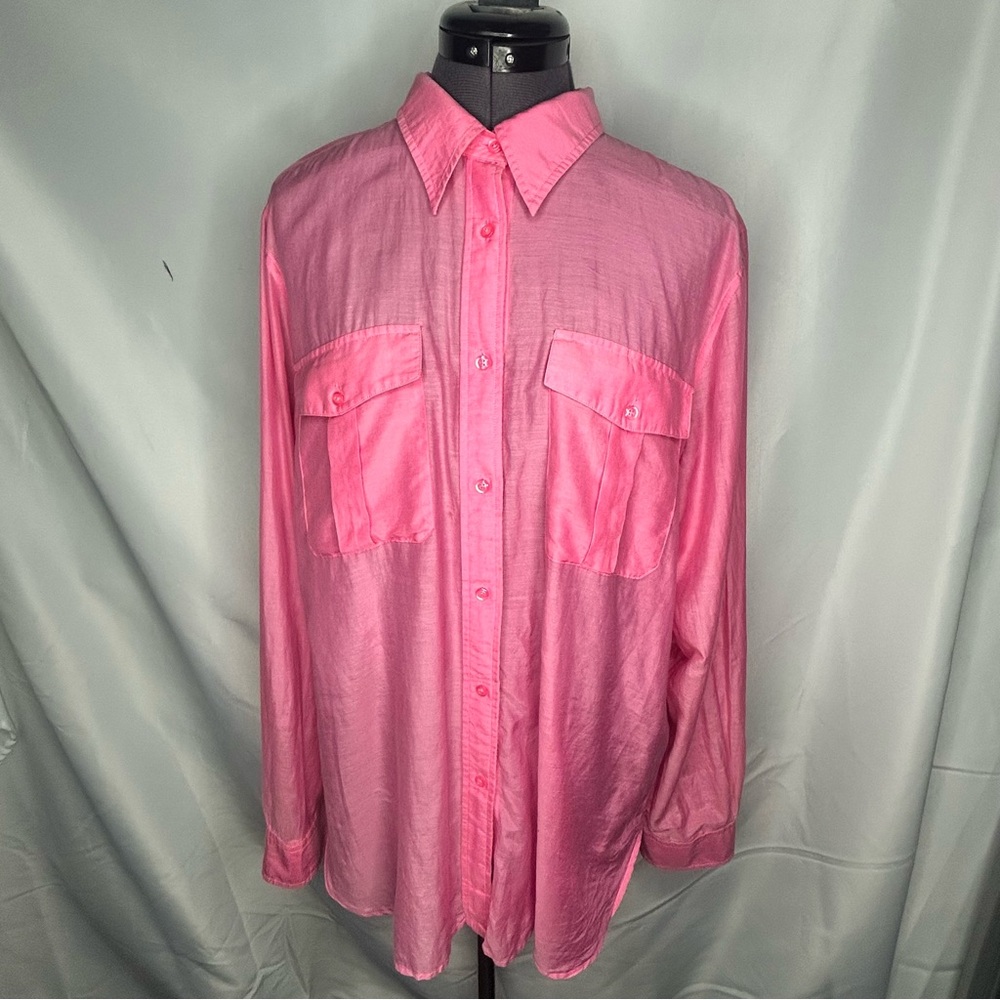 Ralph Lauren Pink Button-Up Shirt XL